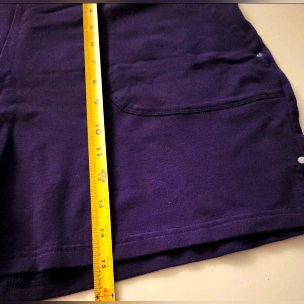 Navy Blue-Purple Shade, Bermuda, Summer Shorts, Beach Shorts, Pockets, XL - Picture 3 of 8